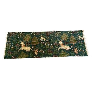 Duralee "Unicorn" Medieval fabric vintage swatch medium weight 20”